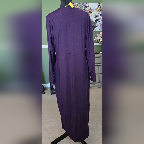 ZOMVA Plus Size Wrap Cocktalil Dress #1024 - Picture 3 of 11